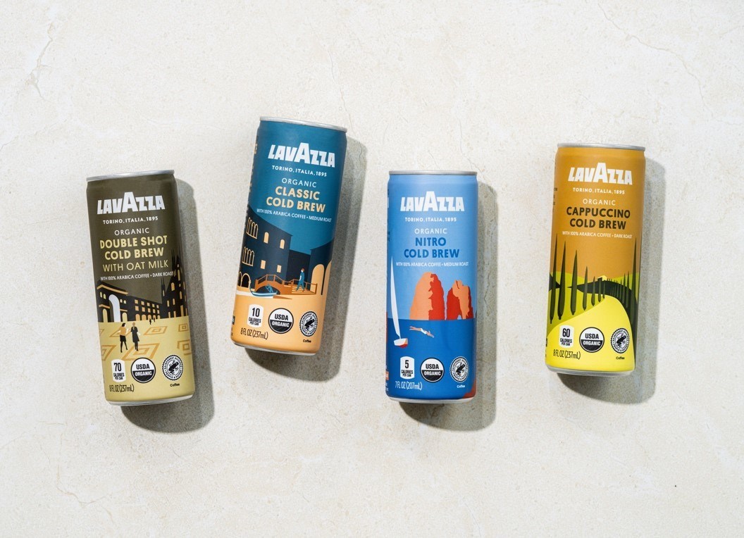 ITALIAN COFFEE COMPANY LAVAZZA LAUNCHES ORGANIC READY-TO-DRINK COLD BREW CANS